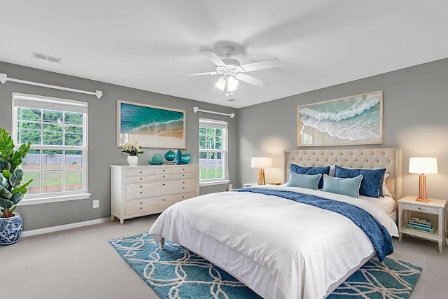 127 Rawlins Dr, Summerville, SC 29485 - carpeted bedroom featuring baseboards and a ceiling fan