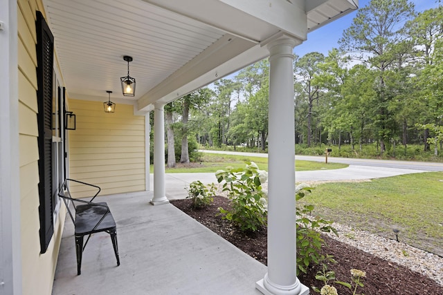1506 Southwick Dr, Johns Island, SC 29455 - covered porch with view of scattered trees