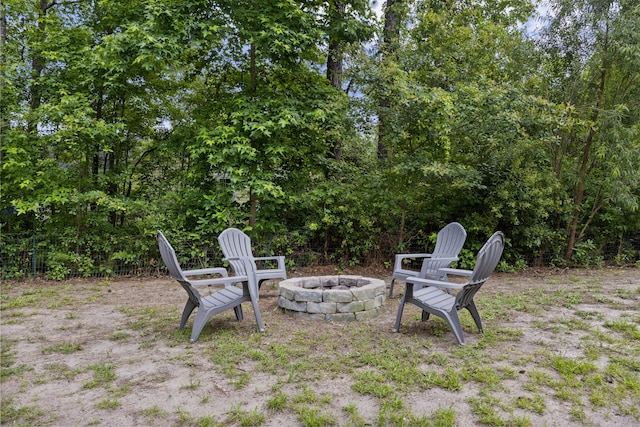 1506 Southwick Dr, Johns Island, SC 29455 - view of yard featuring a fire pit