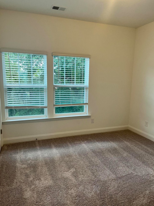 unfurnished room with carpet flooring