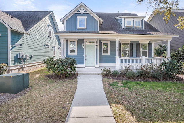 view of front of property with a porch