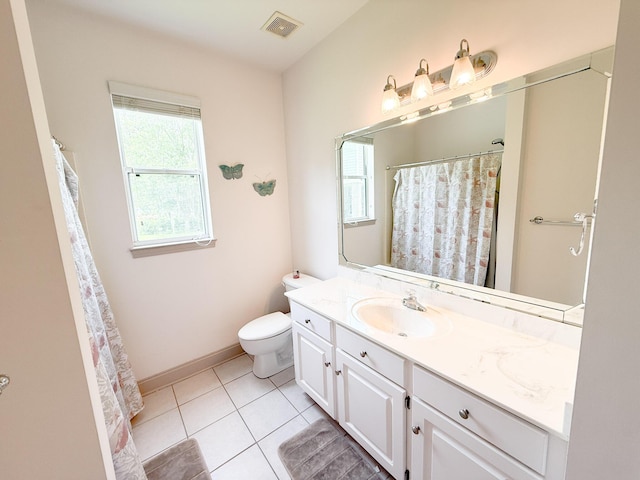 1804 Bass Rd, Moncks Corner, SC 29461 - full bath featuring vanity, tile patterned floors, and a shower with shower curtain