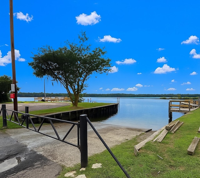 1804 Bass Rd, Moncks Corner, SC 29461 - water view featuring a boat dock and a boat ramp