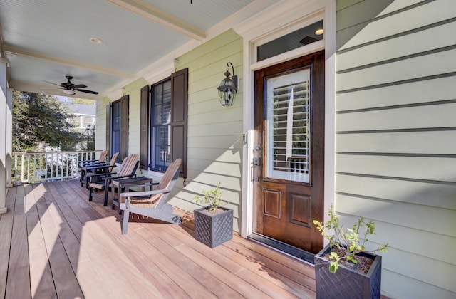 828 Bridge Point Cir, Mount Pleasant, SC 29464 - porch with ceiling fan