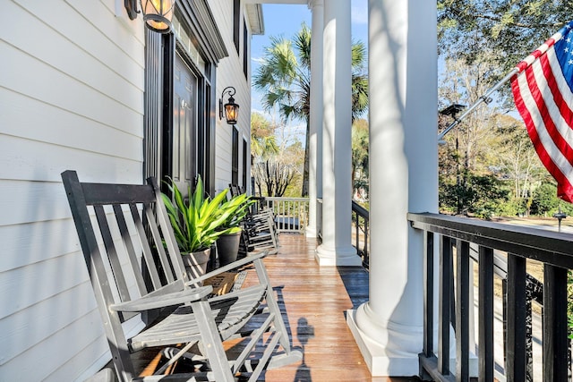 view of balcony