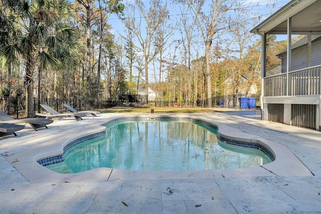 view of pool with a patio area