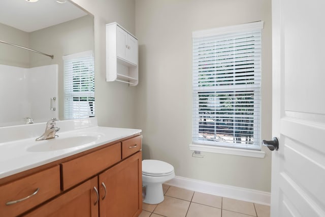1604 Basildon Rd, Mount Pleasant, SC 29466 - full bath with vanity, tile patterned flooring, and a shower