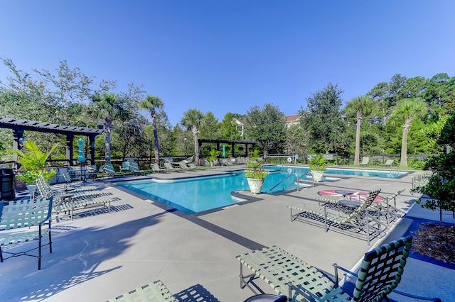 1604 Basildon Rd, Mount Pleasant, SC 29466 - community pool with a pergola, a patio area, and view of scattered trees