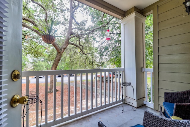 view of balcony