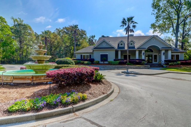view of front of property with french doors