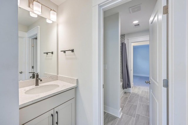 bathroom featuring vanity