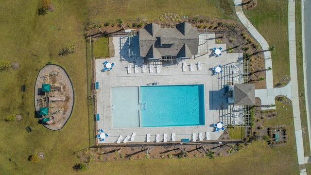 birds eye view of property