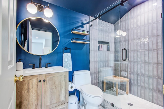 1081 Groves Manor Ct, Mount Pleasant, SC 29464 - full bathroom featuring a stall shower, toilet, and vanity