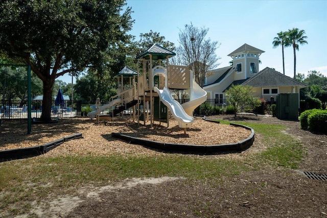 view of jungle gym