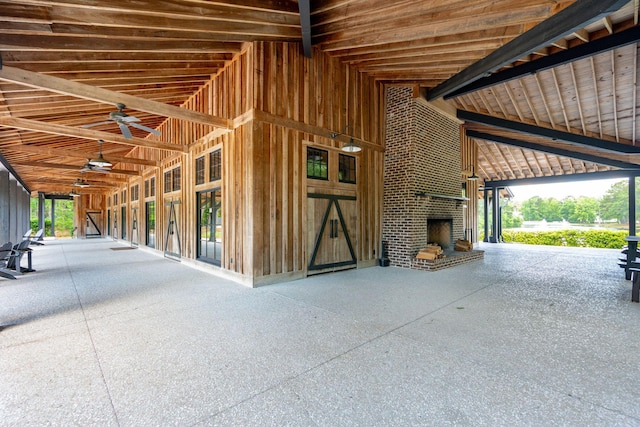 view of horse barn