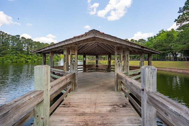 dock with a water view