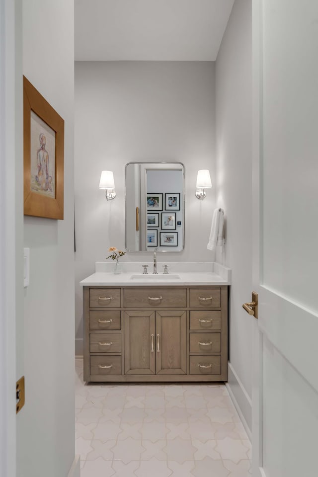 bathroom with vanity