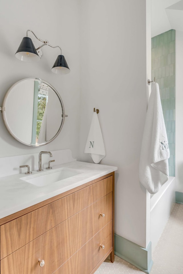 bathroom with vanity