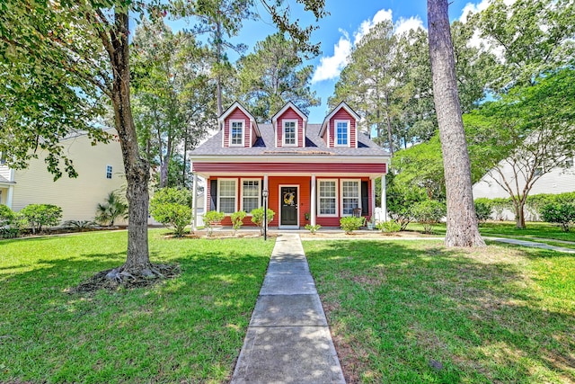 8965 N Red Maple Cir, Summerville, SC 29485 - view of front of house featuring a porch and a front yard