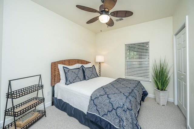 401 S Elgin Ct Unit 401, Charleston, SC 29414 - carpeted bedroom featuring baseboards and ceiling fan