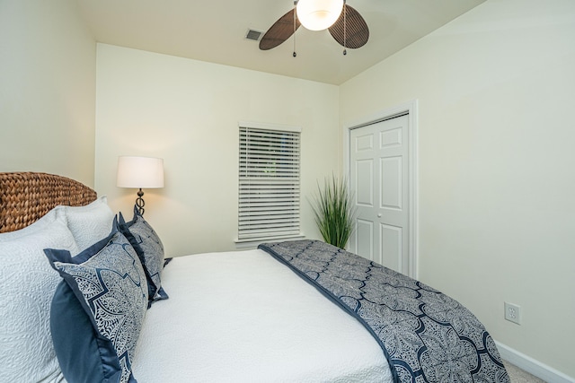 401 S Elgin Ct Unit 401, Charleston, SC 29414 - carpeted bedroom with ceiling fan and baseboards