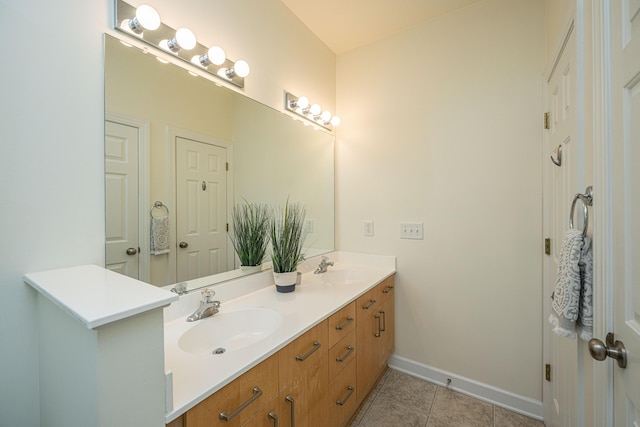 401 S Elgin Ct Unit 401, Charleston, SC 29414 - full bathroom with double vanity, baseboards, and tile patterned flooring