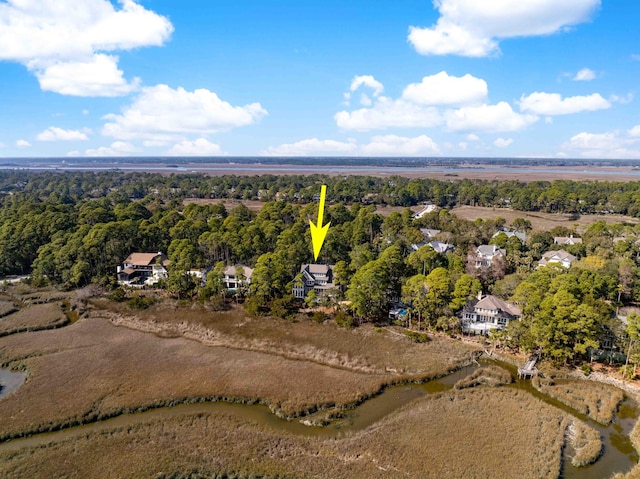 aerial view with a view of trees