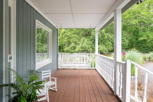 225 Baxter Ln, Walterboro, SC 29488 - deck featuring covered porch