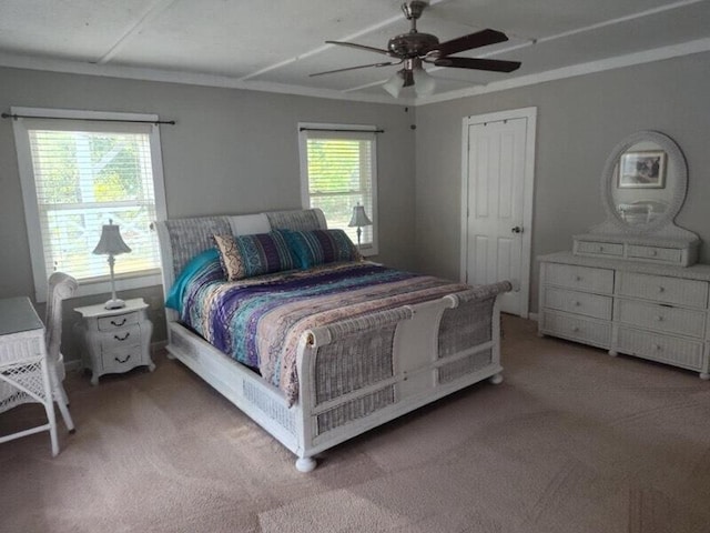 225 Baxter Ln, Walterboro, SC 29488 - carpeted bedroom featuring ceiling fan