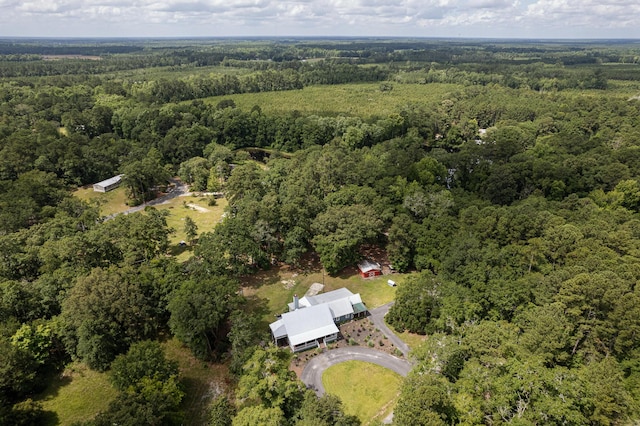 225 Baxter Ln, Walterboro, SC 29488 - aerial view of property and surrounding area featuring a heavily wooded area