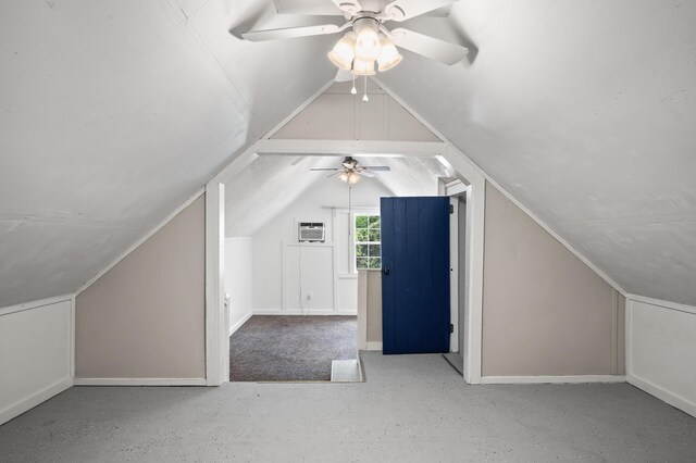 225 Baxter Ln, Walterboro, SC 29488 - additional living space featuring a ceiling fan, baseboards, and lofted ceiling
