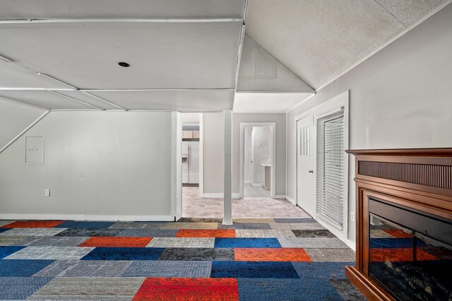225 Baxter Ln, Walterboro, SC 29488 - carpeted living room with lofted ceiling