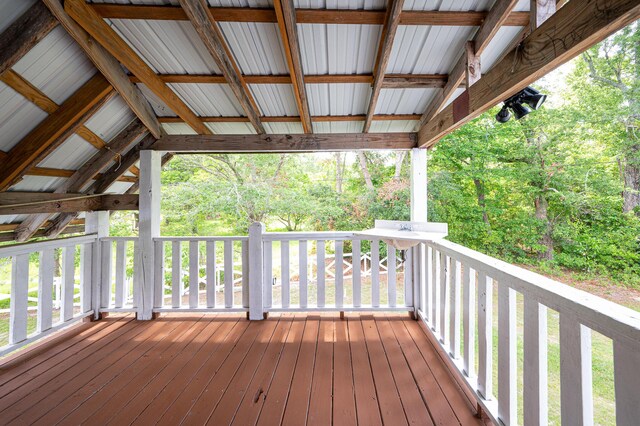 225 Baxter Ln, Walterboro, SC 29488 - view of wooden deck