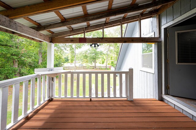 225 Baxter Ln, Walterboro, SC 29488 - view of wooden terrace