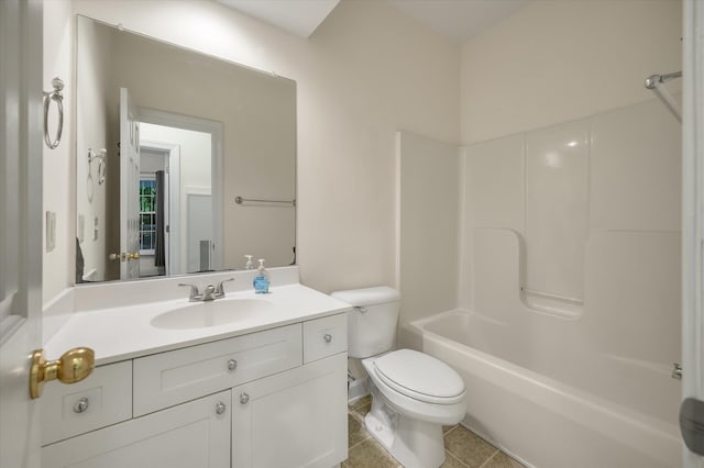 115 Golfview Ln, Summerville, SC 29485 - bathroom featuring toilet, vanity, bathing tub / shower combination, and tile patterned floors