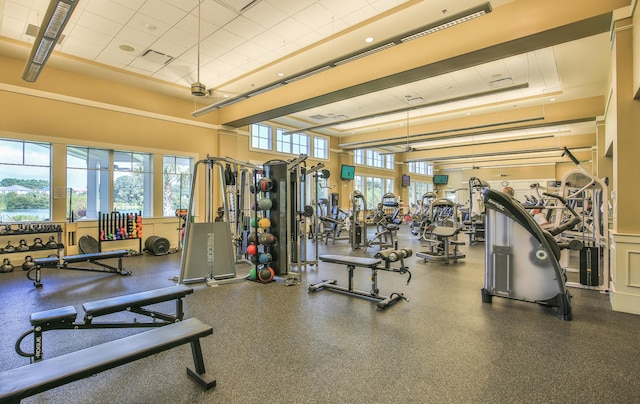 view of exercise room