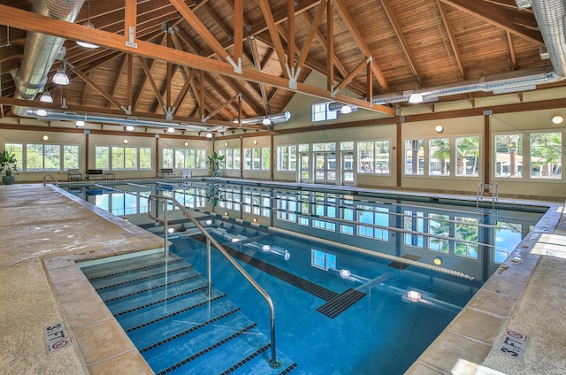 view of indoor community pool