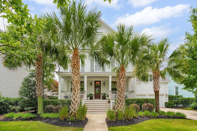 1407 Wando View St, Daniel Island, SC 29492 - view of front of home featuring a porch and a front yard