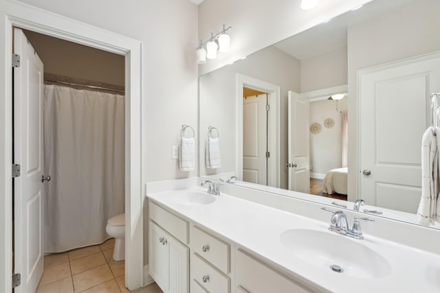 1407 Wando View St, Daniel Island, SC 29492 - bathroom featuring double vanity and tile patterned floors