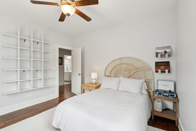 1407 Wando View St, Daniel Island, SC 29492 - bedroom with wood finished floors and a ceiling fan