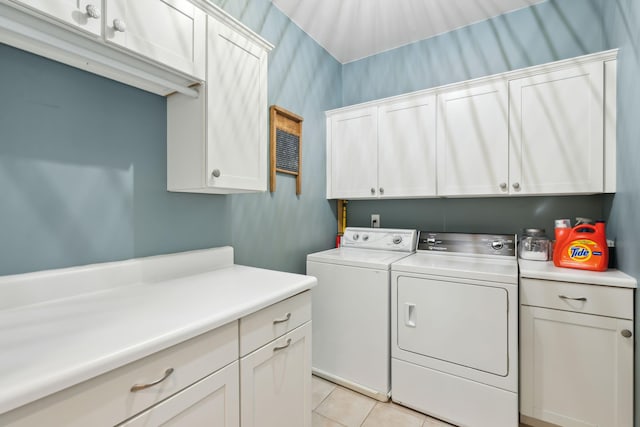 1407 Wando View St, Daniel Island, SC 29492 - washroom with cabinet space, separate washer and dryer, and light tile patterned floors