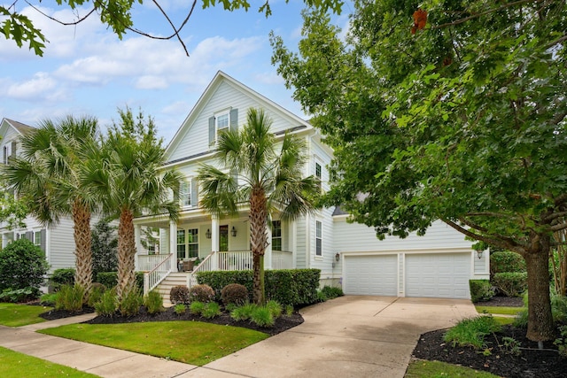 1407 Wando View St, Daniel Island, SC 29492 - view of front of home featuring a porch and concrete driveway