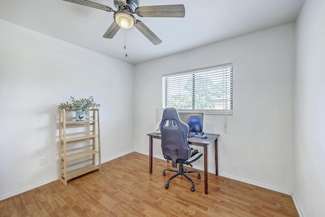 2174 Bees Ferry Rd Unit G, Charleston, SC 29414 - office featuring light wood-style floors and a ceiling fan