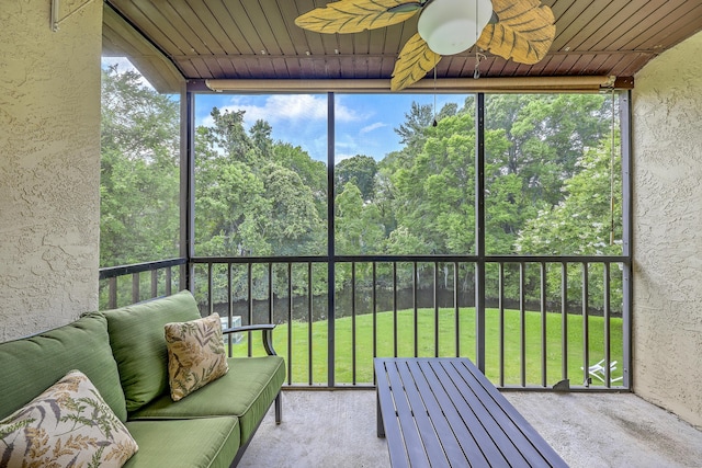 2174 Bees Ferry Rd Unit G, Charleston, SC 29414 - sunroom / solarium with ceiling fan