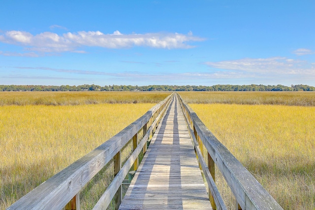 3152 Riverine, Charleston, SC 29414 - dock featuring a view of rural / pastoral area
