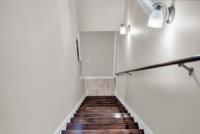 62 Wexford Way, Walterboro, SC 29488 - stairway featuring wood finished floors and baseboards