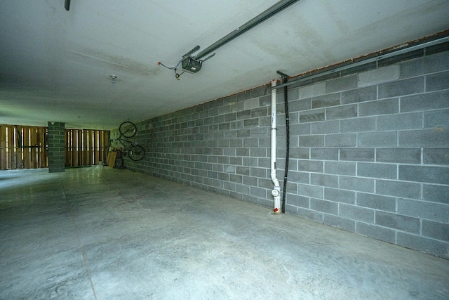 view of basement