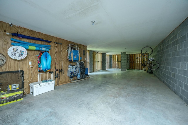 view of basement