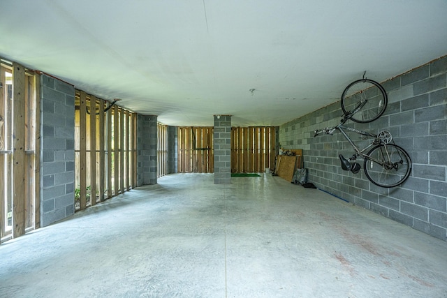 interior space with concrete flooring