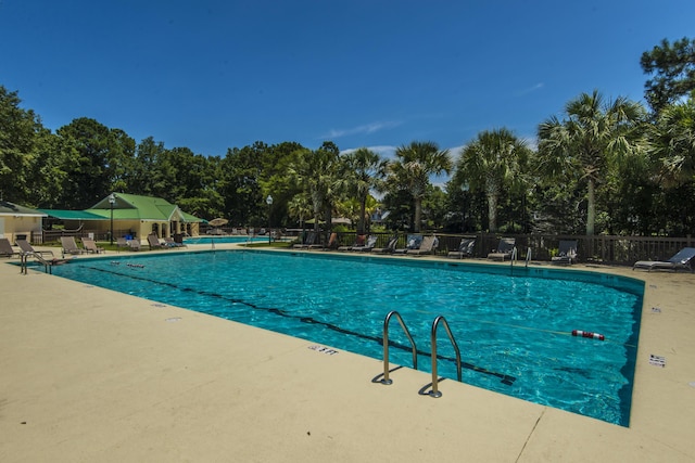 view of pool with a patio